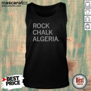 Awesome Rock Chalk Algeria Bold Text Tank Top