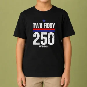Pretty Two Fiddy 250 17762026 USA Kids T-Shirt