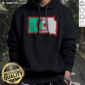 Original Lawrence Of Algeria Hoodie in dark gray with front graphic print, displayed on a flat lay background