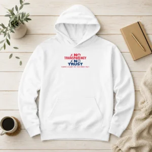 Awesome No Transparency No Trust Hand Count In The Precinct Hoodie
