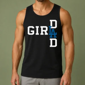 Premium Los Angeles Dodgers LA Girl Dad Tank Top