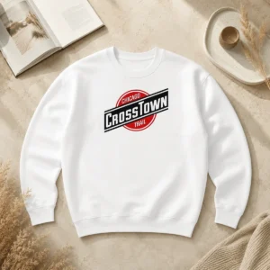 Awesome Chicago Crosstown Trail City Hiking Urban Route Path Outdoors Transit Map Sweater