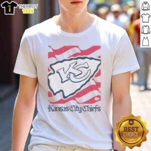 Awesome Kansas City Chiefs American Heritage Wordmark Shirt showcasing team pride and style.