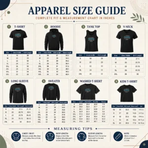 Size chart for Pretty All I Care About Is Shameless And Like Maybe 3 People And Food with measurements in inches and cm