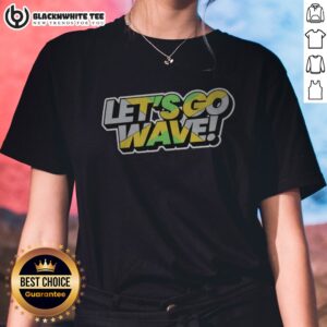 Nice Jamaica Kingston Montego Bay Ocho Rios Port Antonio Spanish Town Lets Go Wave Ladies Shirt in vibrant colors