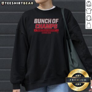 Top Carolina Hockey Bunch Of Champs Sweatshirt featuring bold championship text on cozy crewneck fabric