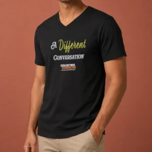 Pretty A Different Conversation Collectin And Connectin V-Neck Shirt