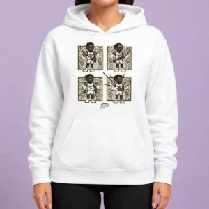 Original Basketball Purdue The Lance Dance Lance Jones Hoodie in black with front pocket and drawstring hood
