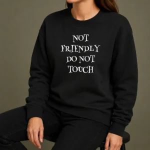 Funny Not Friendly Do Not Touch Sweater