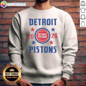 Awesome Detroit Pistons NBA 2026 Team Star Logo Sweashirt