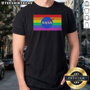 Nice NASA Happy Pride Month Shirt featuring vibrant colors and a fun design celebrating Pride.