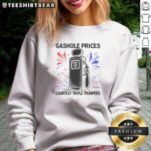 Original Anti Trump Gas Prices Satire Political Humor Sweatshirt showcasing political humor and comfort.