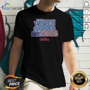 Awesome Ole Miss Baseball 2026 College World Series v neck optimized image featuring a stylish design.