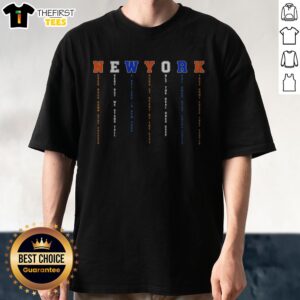 Hot New York Knicks Never Back Down Stay Focused Shirt featuring bold text on a comfortable crewneck tee