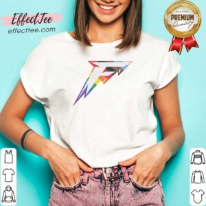 Good Minnesota Frost Pride Logo LGBTQ v neck optimized garment showcasing vibrant pride colors