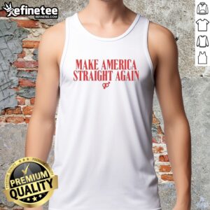 Official Make America Straight Again Male And Female Gender Symbol Political tank top displayed in a vibrant setting