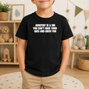 Hot Adultery Is A Sin You Cant Have Your Kate And Edith Too Kids T-Shirt
