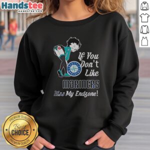 Nice BB Bending Over Seattle Mariner If You Don't Like Mariner Kiss My Endzone sweatshirt featuring a fun graphic design.