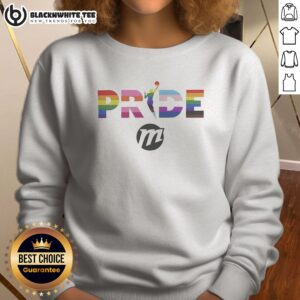 Top Phoenix Mercury 2026 WNBA Pride LGBT Flag Sweashirt showcasing vibrant colors and team spirit.