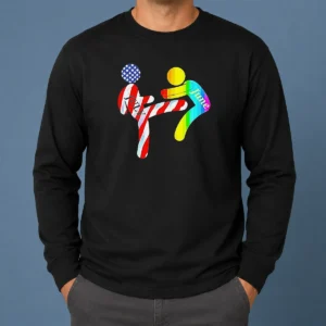 Premium July Independence Kick June Pride Month Long Sleeve Shirt