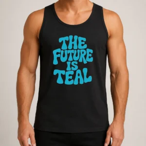 Top The Future Is Teal Tank Top