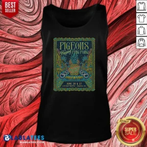 Pretty Pigeons Playing Ping Pong 6 26 6 27 2026 Raleigh NC Poster Tank Top