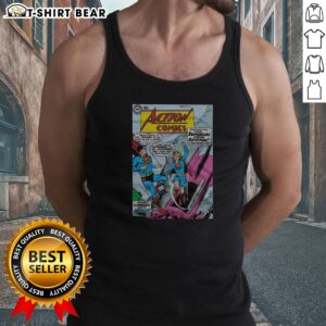 Good Supergirl First Appearance Action Comics Issue Tank Top featuring iconic comic book art.