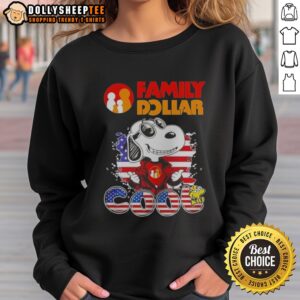 Original Snoopy Woodstock Charles M Schulz Peanuts United States Family Dollar Cool Sweatshirt featuring vibrant graphics.