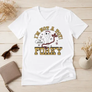 Original Im Not A Toy Story Forky Im Trash V-Neck Shirt