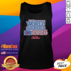 Top Ole Miss Rebels Baseball 2026 NCAA College World Series tank top featuring bold team graphics