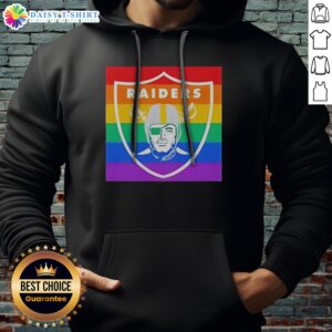 Awesome Las Vegas Raiders Pride Logo NFL Pride Month Theme Football Team Hoodie displayed in vibrant colors.