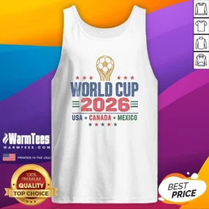 Original Vintage 2026 World Cup USA Canada Mexico Soccer Tank Top