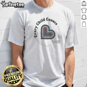 Nice The Lwb Every Child Counts Supersoft t shirt in soft cotton fabric with short sleeves and crew neck