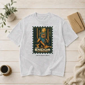 Good Star Wars Ewok Visit Endor Land Of Endless Forests Washed T-Shirt