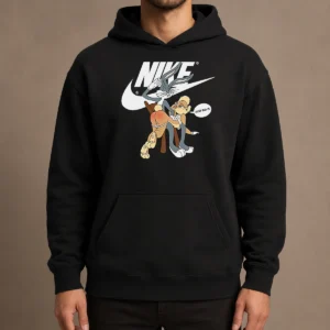 Good Nike Bugs Bunny Spanking Lola Hoodie featuring a playful graphic on a comfortable pullover