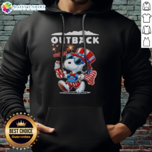 Awesome Snoopy X Outback Fourth Of July American 250 Years 1776 2026 Fireworks Hoodie featuring vibrant fireworks design