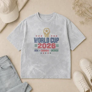 Official Vintage 2026 World Cup USA Canada Mexico Soccer Washed T-Shirt