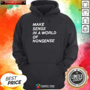 Nice Make Sense In A World Of Nonsense Hoodie
