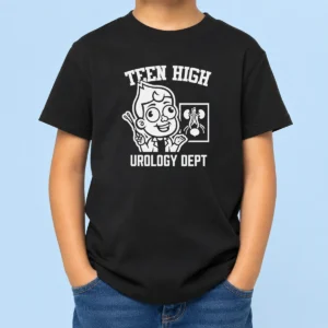 Funny Teen High Urology Dept Cartoon Doctor Kids T-Shirt