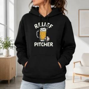 Official Relief Pitcher Beer Mug Baseball Hoodie
