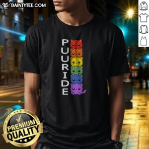 Pretty Puuride Cute Cats Shirt featuring adorable cat graphics on a comfortable fabric