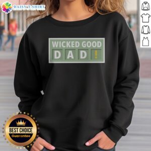 Awesome New England Patriots Wicked Good DAD Wordle Style NFL Football Sweatshirt featuring bold graphics
