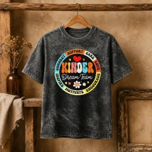 Hot Kinder Dream Team Washed T-Shirt
