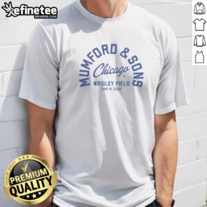 Top Mumford And Sons Chicago Cubs Wrigley Field t shirt featuring bold graphic print on a comfortable cotton tee