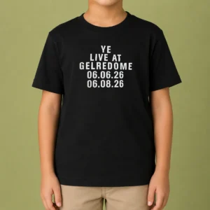 Top Kanye West Ye Live At Gelredome 06 06 26 06 08 26 Kids T-Shirt