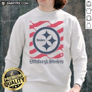 Awesome Pittsburgh Steelers American Heritage Wordmark Sweatshirt featuring a bold team logo.