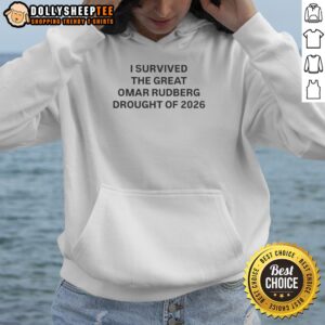 Top I Survived The Great Omar Rudberg Drought Of 2026 Hoodie displayed on a neutral background