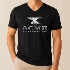Hot ACME Corporation Anvils Explosives Detonators V-Neck Shirt
