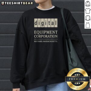 Hot Digital Equipment Corporation 1957 Sweatshirt in charcoal gray with vintage logo print