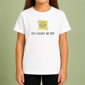 Good UFO Caught On Tape Extraterrestrial Space Alien Flying Saucer Kids T-Shirt